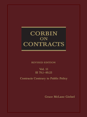 cover image of Corbin on Contracts